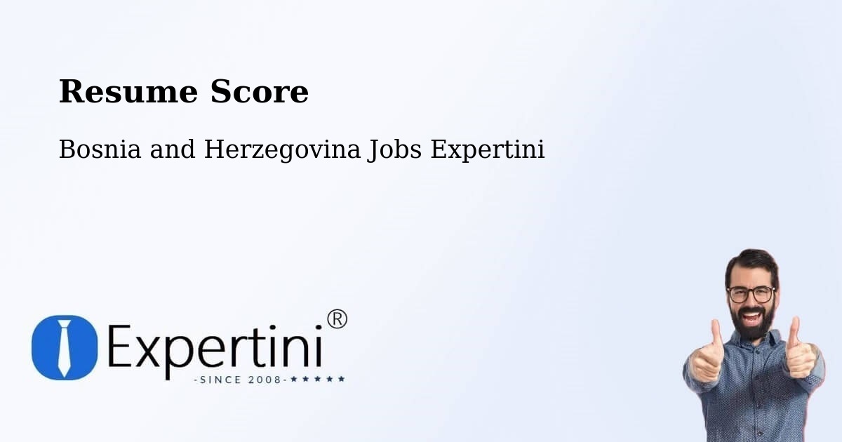Resume Score & Job Description Match Tool – Orguz - Bosnia and Herzegovina Jobs Expertini
